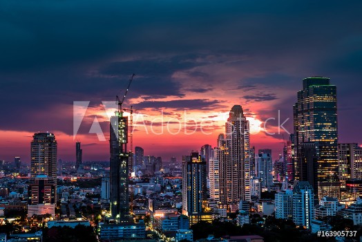 Bild på Modern building increasing number in Bangkok
